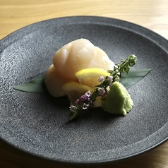 帆立貝柱の造り