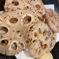 レンコン黒胡椒揚げ