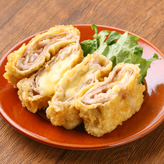 豚バラチーズはさみ天