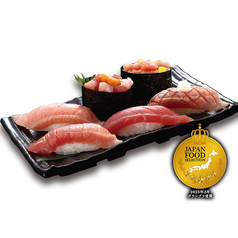 本まぐろ食べ比べ六貫