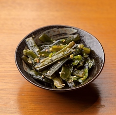 茎わかめ青東炒め