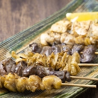 銘柄鶏を使用した絶品串焼き