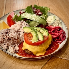 アボカドトマトチーズハンバーグ