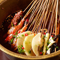 冷製スープと共に楽しむ「串料理」をご用意