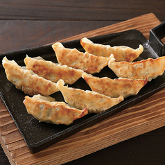 九条ねぎ入り焼き餃子/湯葉の刺身　各