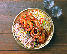 テナガダコ炒め (麺付き)