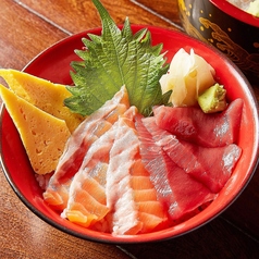 まぐろサーモン丼