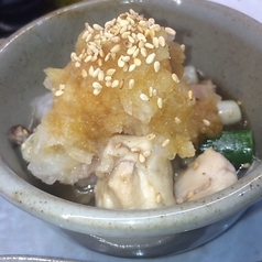 とりきのこ蒸し（おろしポン酢）
