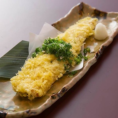 穴子の一本揚げ～ねぎ醤油～