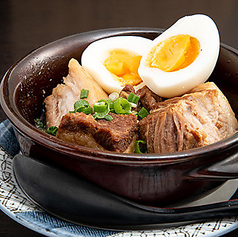 牛しゃぶと焼き茄子のおろしポン酢/とろとろ角煮と煮卵