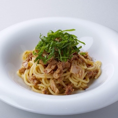 ツナと梅肉のペペロンチーノ