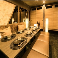 小人数もご宴会も個室対応！感染症対策にも◎