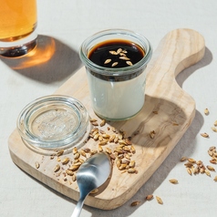 ビール麦芽のパンナコッタ/beer malt panna cotta