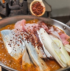 グツグツ、旨辛。ひと口食べたら、もうビール!瀬戸内の旬 ×コリアンごちそう料理「水軍カルチジョリム 」