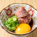 料理メニュー写真&nbsp;レアステーキユッケ