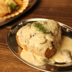 名物！ポルチーニクリームのかかった焼きおにぎり(1ケ）