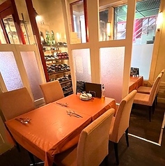 女子会にぴったりの雰囲気。