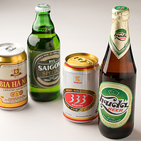 本場の料理は本場のドリンクと！ベトナムのお酒が充実◎