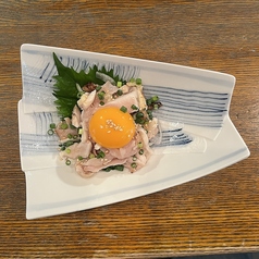 鶏刺しユッケ