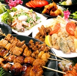 いたちゃん。といえば食べ放題！オーダーバイキングコースは飲み放題付きでお得！学生は更にお得！