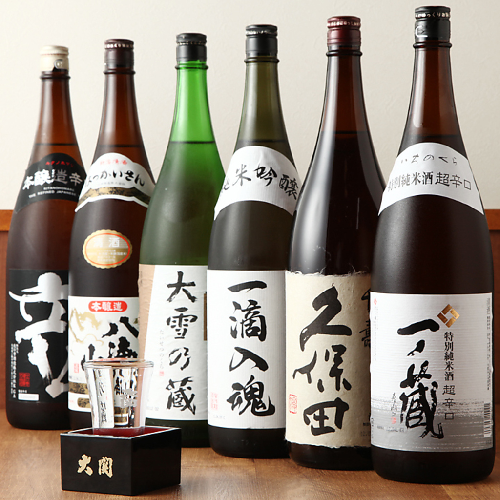 地酒・厳選焼酎の種類も豊富♪飲み放題でのご利用も可能です。