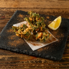 桜エビと春菊のフリット