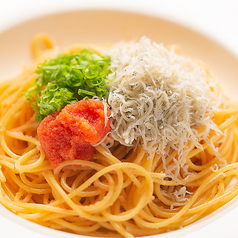 しらすと明太子の和風パスタ