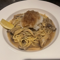 きのこと大根おろしの和風パスタ