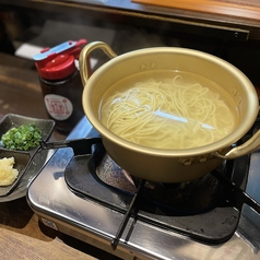 締めのラーメン(水鳥製麺特製中華麺)