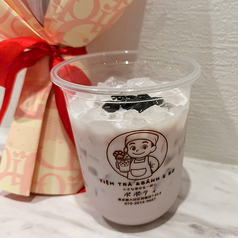 紫いもタピオカミルクティー