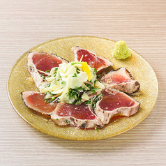 かつお藁焼きのたっぷり薬味乗せ