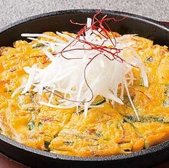 鉄板ネギチヂミ