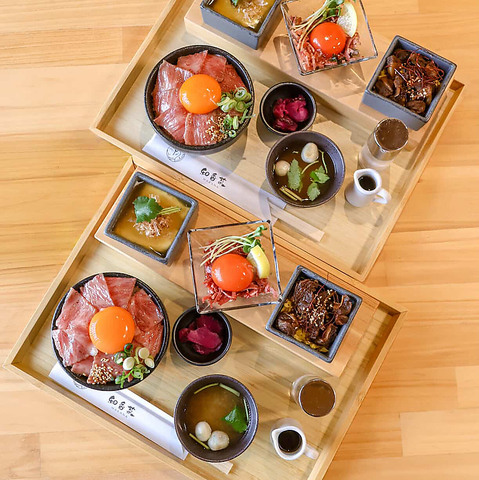 カフェでもランチでも利用可能♪特にA5ランクの国産牛食べ比べランチは絶品！