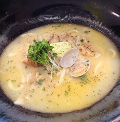 あさりのボンゴレスープうどん