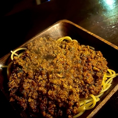 香味野菜と挽肉のたっぷりミートソースパスタ