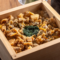 貝の蒸篭飯