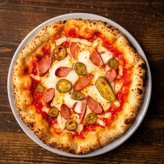 チョリソーとハラペーニョの旨辛ピッツア