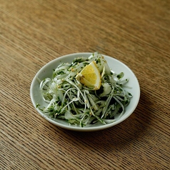 かしわと長ネギのあおさナムル