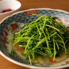 豆苗ガーリック炒め