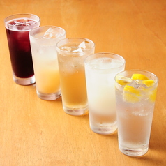 豊富なドリンクの数々。