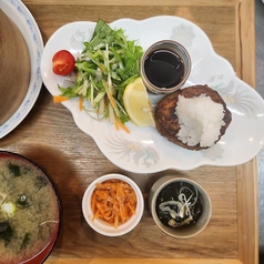 炭火炙りハンバーグ定食 (おろしポン酢)