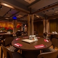 6名様用円卓席をご用意。接待や会食、飲み会などゆったりとお楽しみ下さい。