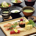 ランチタイムはお得に【福鮨】を満喫！レディースランチやにぎり、海鮮ちらし、天ぷらなど看板料理がお手軽にお召し上がりいただけます。