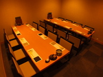 最大20名様までご利用頂ける個室席。会社の宴会や打ち上げに◎