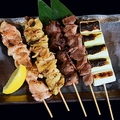 料理メニュー写真 大山鶏の串焼き盛り合わせ