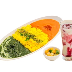 ダブルカレーライスセット