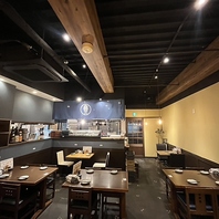落ち着いた雰囲気の店内♪