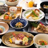熟練の技が光る本格日本料理。季節の移ろいを愉しむ