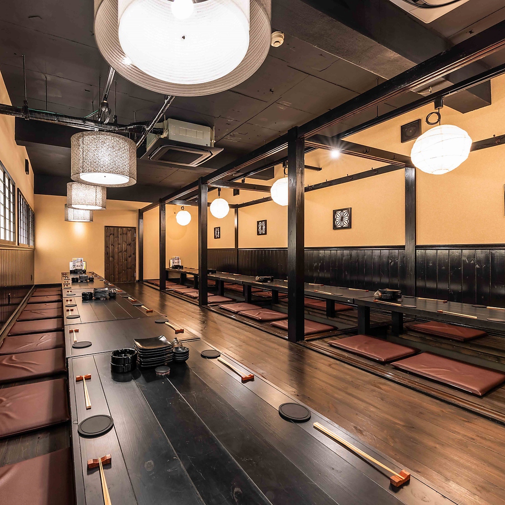 MAX44名！片側22名まで！店舗貸切も応相談♪駅前、宴会、地物、贅沢＝若旦那で決まり！