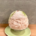 料理メニュー写真&nbsp;桜モンブランと杏仁豆腐